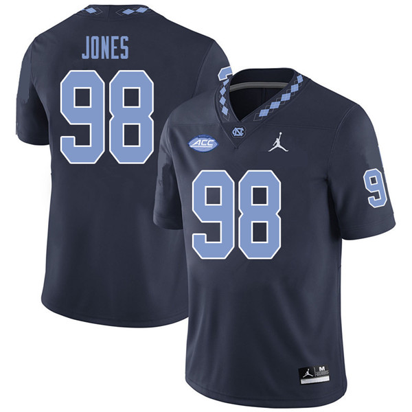 Jordan Brand Men #98 Freeman Jones North Carolina Tar Heels College Football Jerseys Sale-Navy